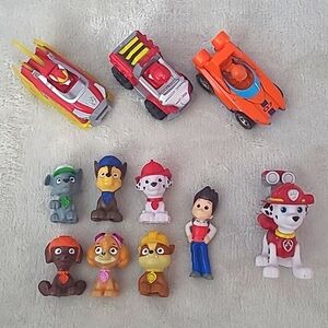 Paw Patrol Figurines Lot-Assorted Characters-Gently Used Nickelodeon Toy Set